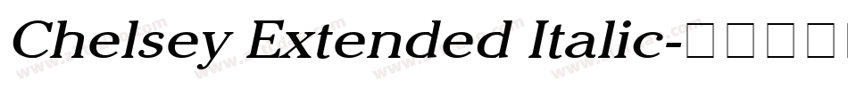 Chelsey Extended Italic字体转换